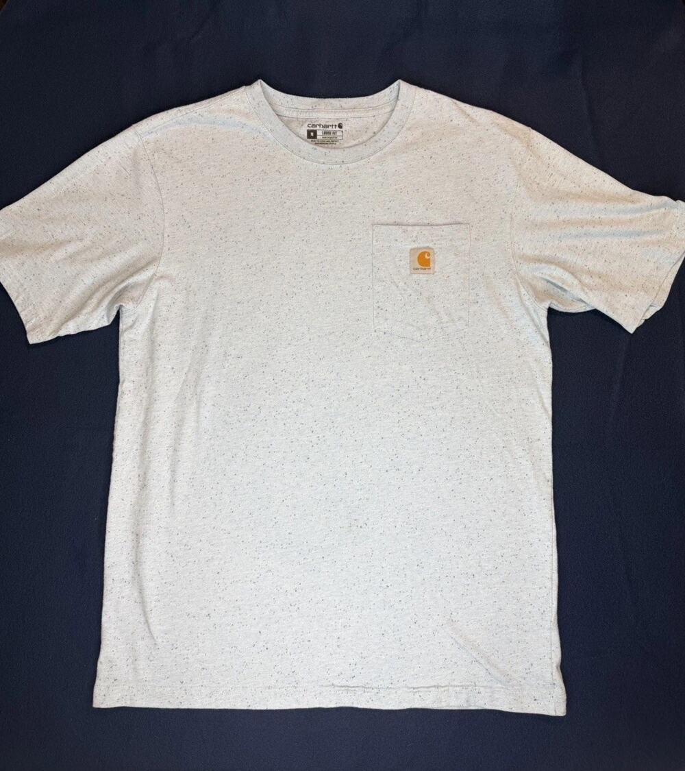 Carhartt Men's T-Shirt Heavyweight Loose Fit Short Sleeve Limited Edition Blue